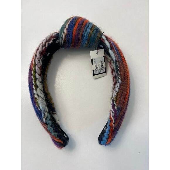 NWT Lele Sadoughi Mixed Yarn Knotted Multicolor Headband in Iris main image 5